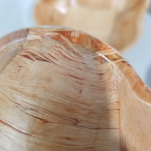 4 light wood vintage bowls - Picture 8 of 8